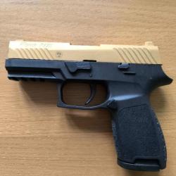 Pistolet PAK 9mm sig Sauer p320 gold