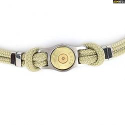 ELDEN PARIS BRACELET DOUILLE ET CORDON BANG BANG CAL. 357 MAGNUM COULEUR TAUPE 20 CM  (011912)