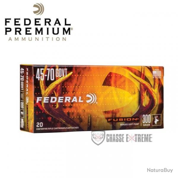 20 Munitions FEDERAL Fusion Cal 45-70 Gvt 300Gr Soft Point