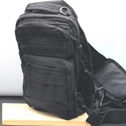 Sacoche, sac, bandoulière, MOLLE, d'épaule multi-poches Noir 10 litres