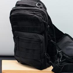 Sacoche, sac, bandoulière, MOLLE, d'épaule multi-poches Noir 10 litres