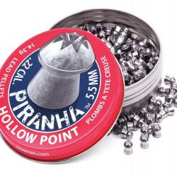 Plombs Piranha Hollow Point Calibre 5.5mm par 400 CROSMAN