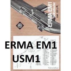 notice ERMA EM1 (envoi par mail) 22LR E M1 - VENDU PAR JEPERCUTE (m2208)