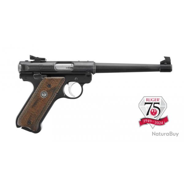 PISTOLET RUGER MARK IV STANDARD (ED : 75 ANNIVERSAIRE) - 22 LR - 6,88" - 10 coups