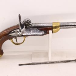 Rare Pistolet de cavalerie 1822T complet daté 1825 non transformé Rare - Époque 2nd Empire - Napoléo