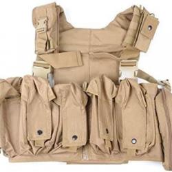 BF24 ! Chest Rig tactique - Tan - Swiss Arms