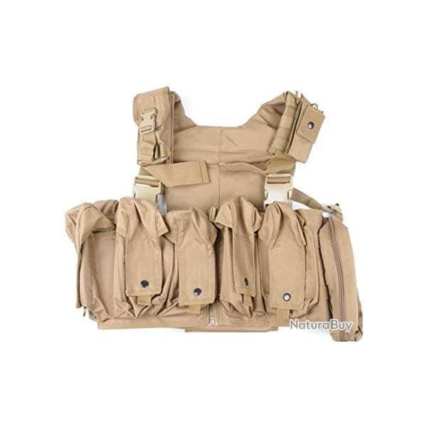 BF24 ! Chest Rig tactique - Tan - Swiss Arms