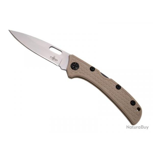 COUTEAU THIRD NYLON MARRON 11CM INOX