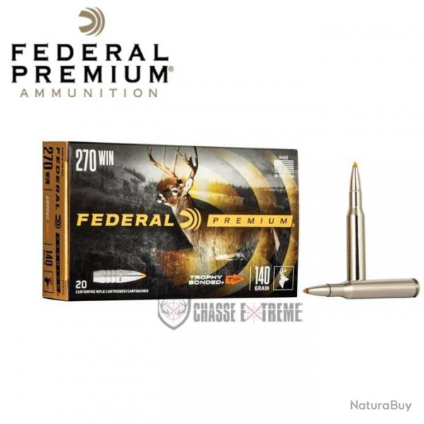 20 Munitions FEDERAL Premium Cal 300 Win 165Gr Trophy Bonded Tip