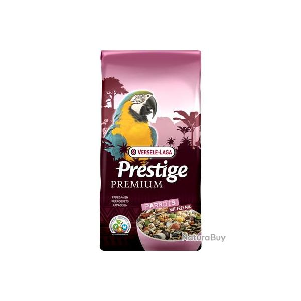 PERROQUET PREMIUM 15KGS SANS NOIX MEL GRAINES ENRICHIES EN GRANULES VAM