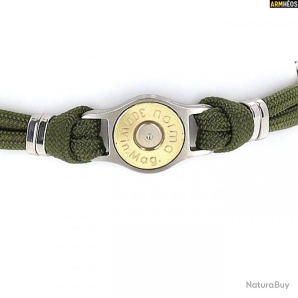 ELDEN PARIS BRACELET DOUILLE ET CORDON BANG BANG CAL .300 COULEUR ARMY 20 CM (011896)