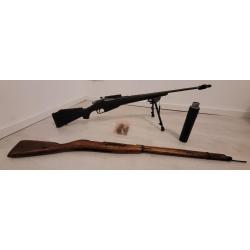 Carabine Mosin Nagan 91.30 tacticalisé 7,62x54R + Silencieux ASTUR MEDIUM