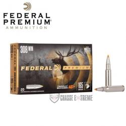 20 Munitions FEDERAL Premium Cal 308 Win 165Gr Trophy Bonded Tip