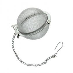 BEL1593 BOULE A THE INOX TAMIS 45MM AVEC CHAINETTE NEUF