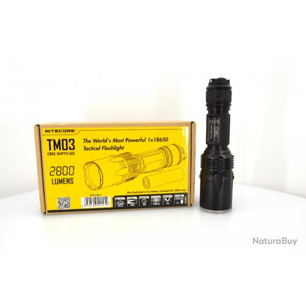 Lampe torche NITECORE - TM03 (complet)