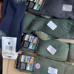 Lot de 5 paires de chaussettes hautes laine  aux enchères, fabrication française