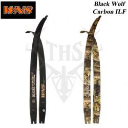 WNS branches ILF BLACK WOLF en carbone pour arc de chasse traditionnel recurve 45# Carbon Black Shor