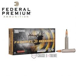 20 Munitions FEDERAL Premium Cal 7mm Rem Mag 150Gr Trophy Copper