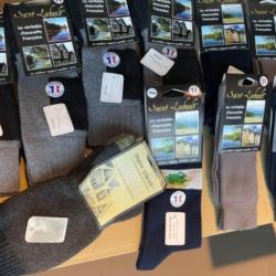 Lot de 10 paires de chaussettes aux enchères, fabrication française coup de balais