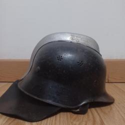 Casque  COMPLET pompier Allemand WW2