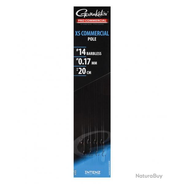 GAMAKATSU BAS DE LIGNE PRO COMMERCIAL XS SPADE 20CM GAMAKATSU 0,17mm 14 20cm