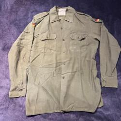 schwarz sulzbach chemise manche longues militaire allemande hommes taille 39 / 40 du 9 / 84