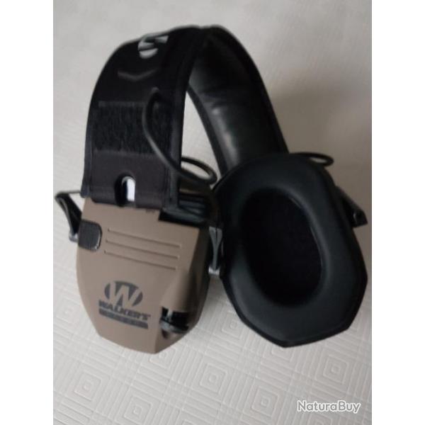 Casque lectronique antibruit + TUIS de rangement, couleur SAVANE (kiwi)