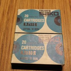 2 boites munitions SAKO 9.3 X 53 R