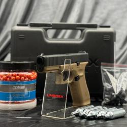 Pack PAB Prêt A Tirer PISTOLET GLOCK 17 GEN5 CAL 43 PAINTBALL T4E COYOTE