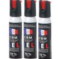 Lot de 3 BOMBES GEL DEFENSE CS CAPOT 1/4 DE TOUR 25ML