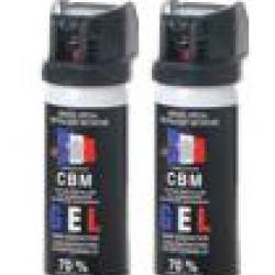 Lot de 2 BOMBES GEL DEFENSE CS CAPOT CLAPET 50ML