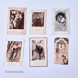 Lot de 6 images religieuses de 1909 à 1923