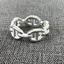 Bague HERMES en argent - chaine d'ancre - taille 55 - état neuf - Hermès