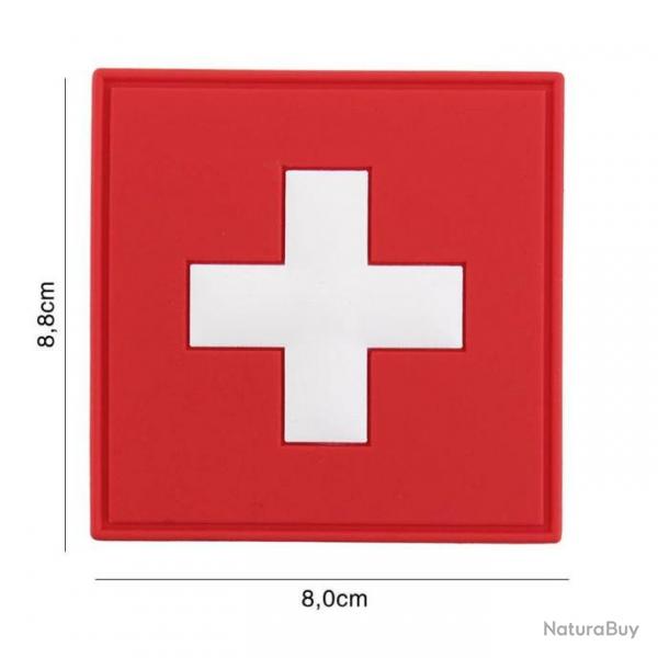 Patch 3D PVC Suisse carr