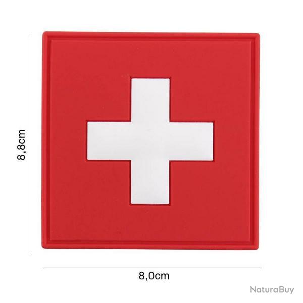 Patch 3D PVC Suisse carr