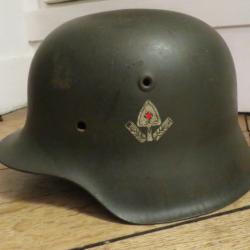 Coque casque allemand 2ème guerre mondiale du RAD modèle 42