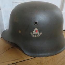 Coque casque allemand 2ème guerre mondiale du RAD modèle 42