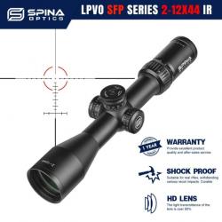 Lunette de visée LPVO SFP SERIE 2-12X44IR  LIVRAISON GRATUITE !!!