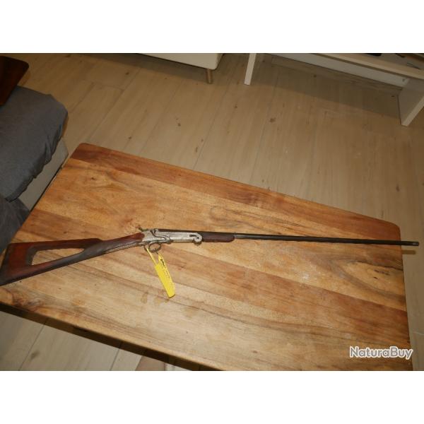 Carabine de braconnier  cl Leclerc en 12mm  crosse ajoure