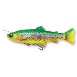 Leurre Souple SAVAGE GEAR 4d Line Thru Tail Trout 16cm Firetrout