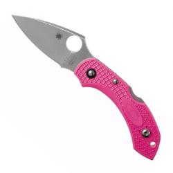 Couteau "Dragonfly 2" S30V / nylon-fibre de verre rose, Lame acier inox [Spyderco]