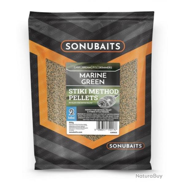 SONUBIATS STIKI METHOD PELLETS MARINE GREEN 2MM 650GR