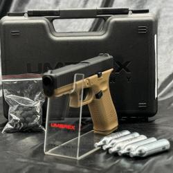 Pack Prêt A Tirer PISTOLET GLOCK 17 GEN5 CAL 43 PAINTBALL T4E COYOTE