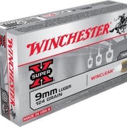 BF24 ! - Pack de 1000 Balles Winchester Cal.9x19 FMJ 124gr (20 boites de 50) - PROMO !