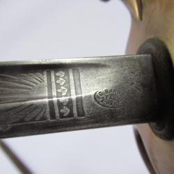 sabre modèle 1882 officier signé Barré avec fourreau