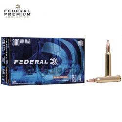 Boite de 20 Munitions FEDERAL PowerShok Cal 300 win 150Gr Soft Point