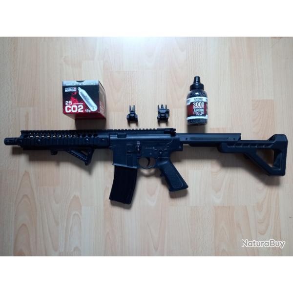 Crosman DPMS SRB + 25 capsules CO2 + 3000 billes 4,5 mm