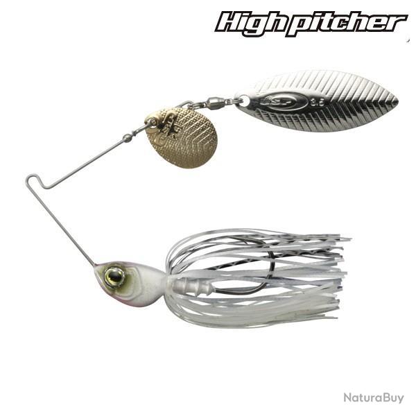 Spinnerbait OSP High Pitcher 11g Double Willow S06 - Vivid Pearl White