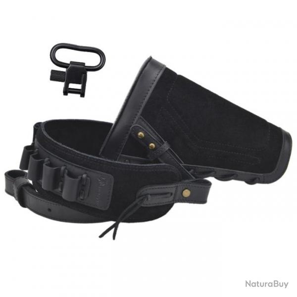 charpe de fusil de chasse en cuir durable Black 12GA LIVRAISON GRATUITE !!