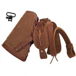 Écharpe de fusil de chasse en cuir durable MARRON 16GA LIVRAISON GRATUITE !!